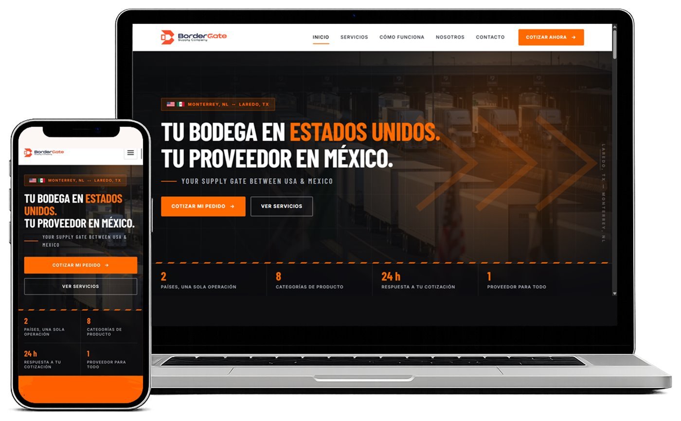 Sitio web Bordergate Supply