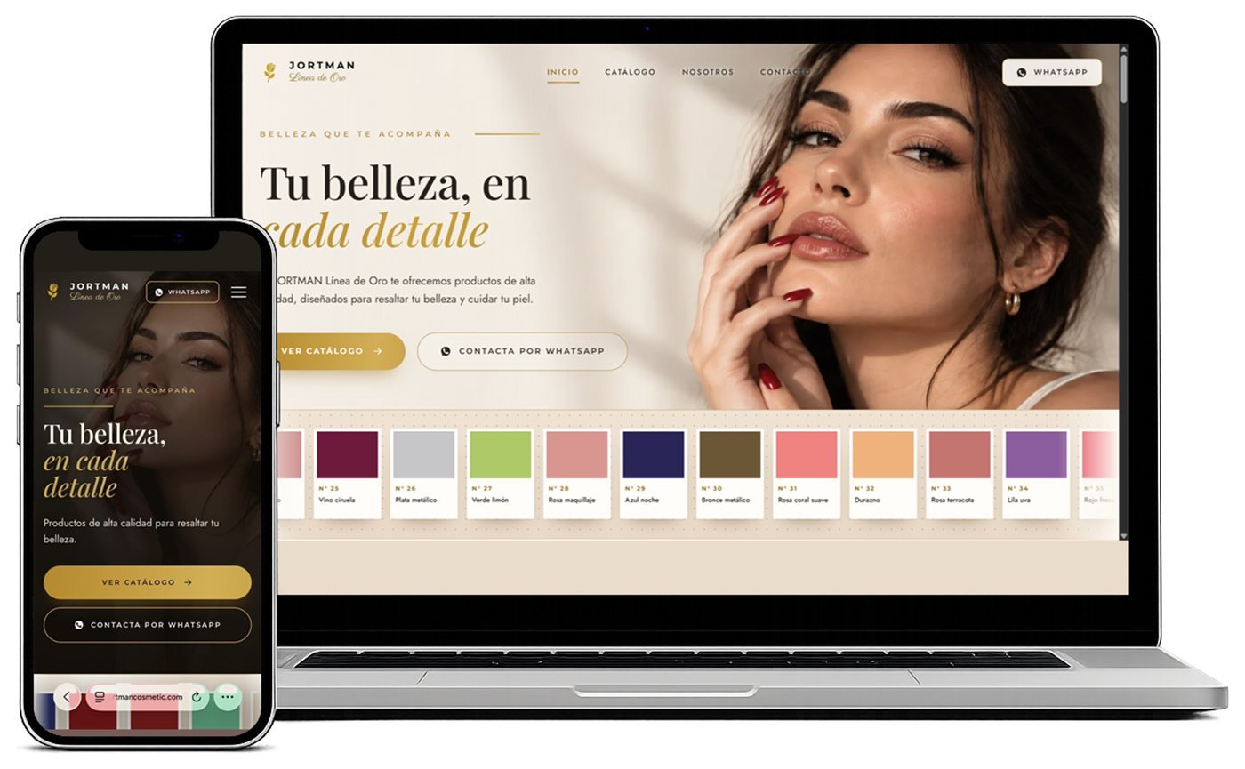 Sitio web Jortman Cosmetics